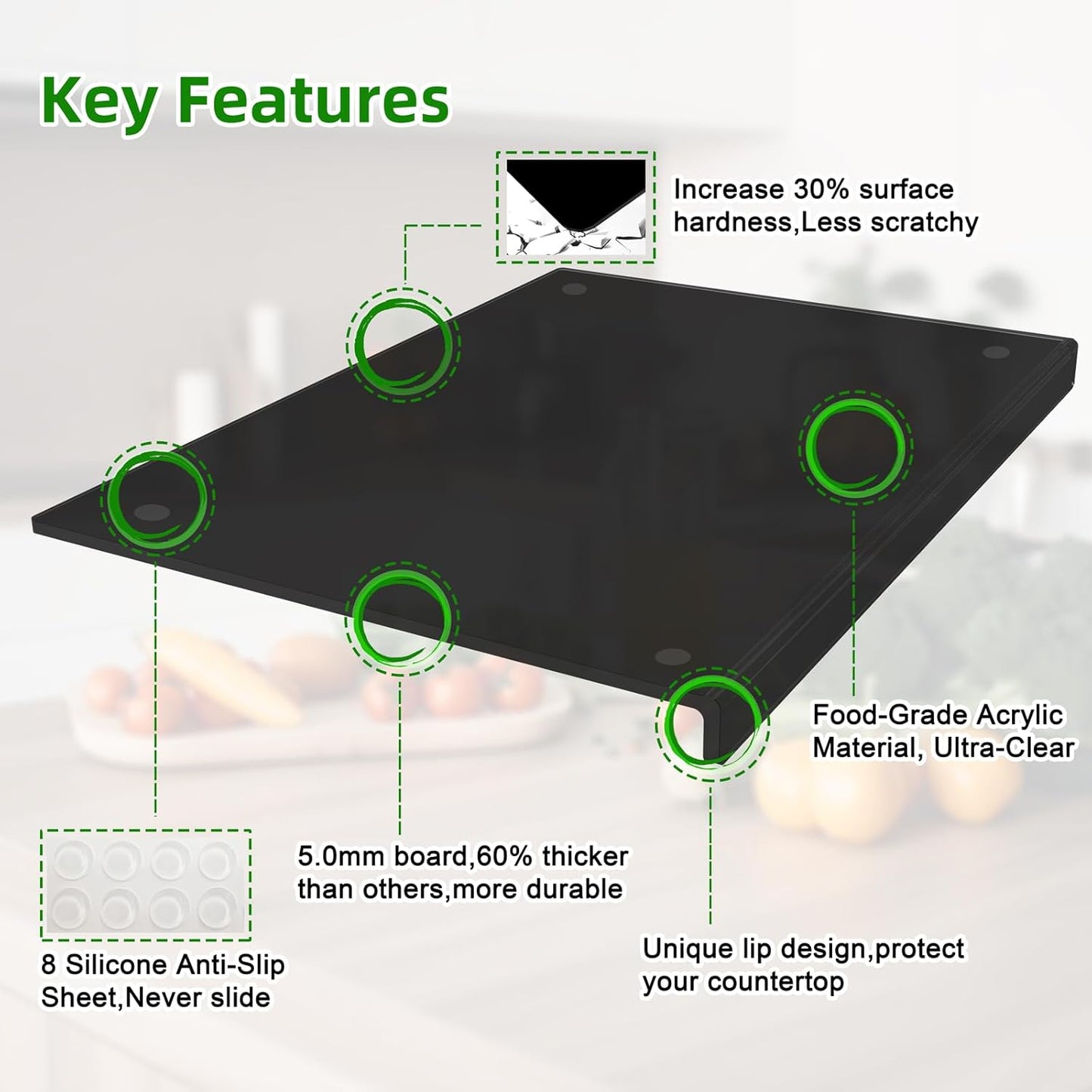 CleanGuard™ Hygienic Cutting Board